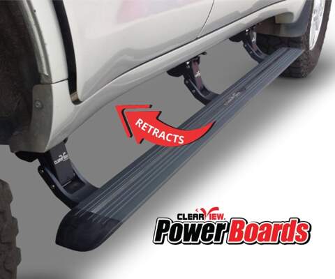 Clearview PowerBoard Retractable Side Step for Ford EverestAftermarket Accessory